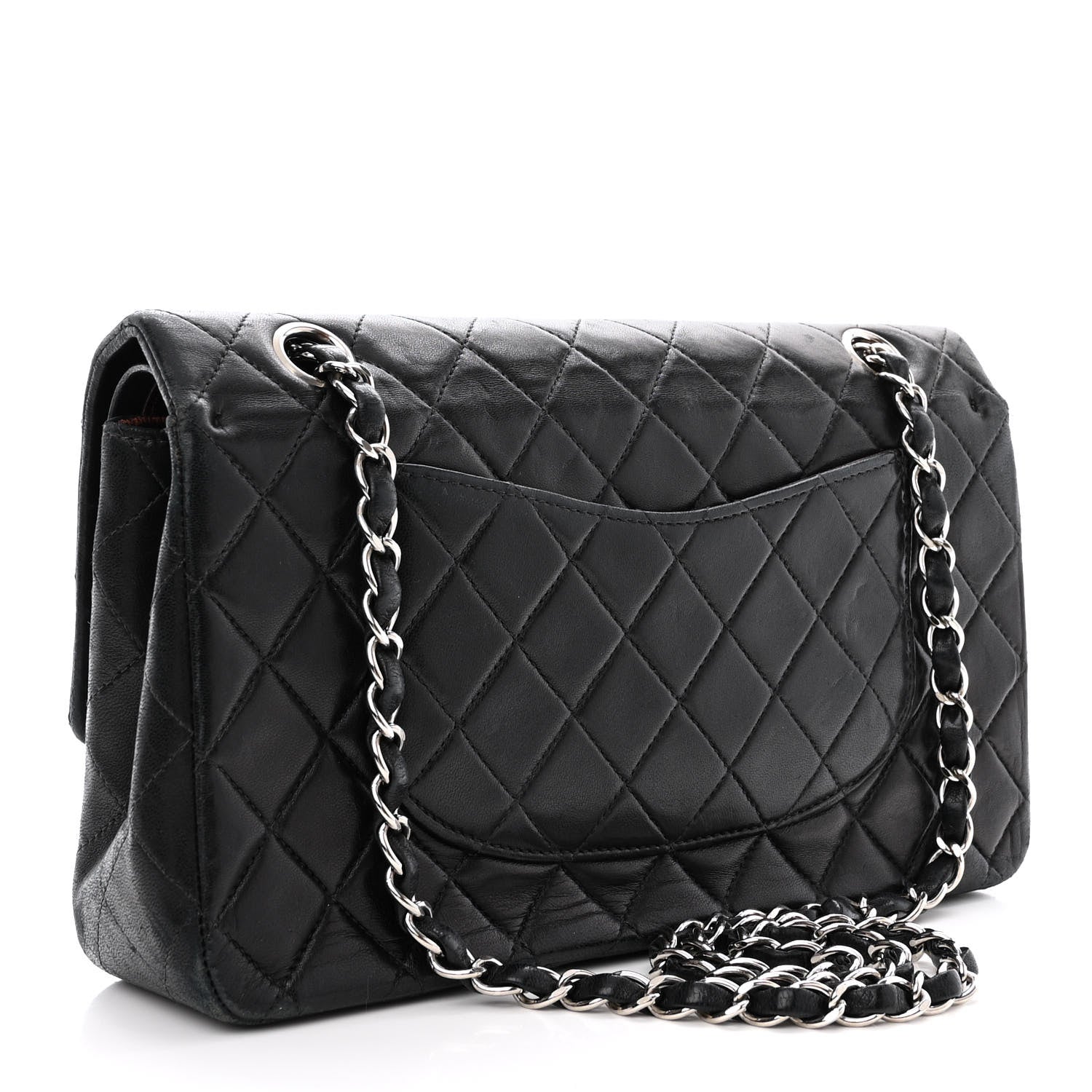 Chanel Lambskin Quilted Medium Double Flap Black 3 of 19