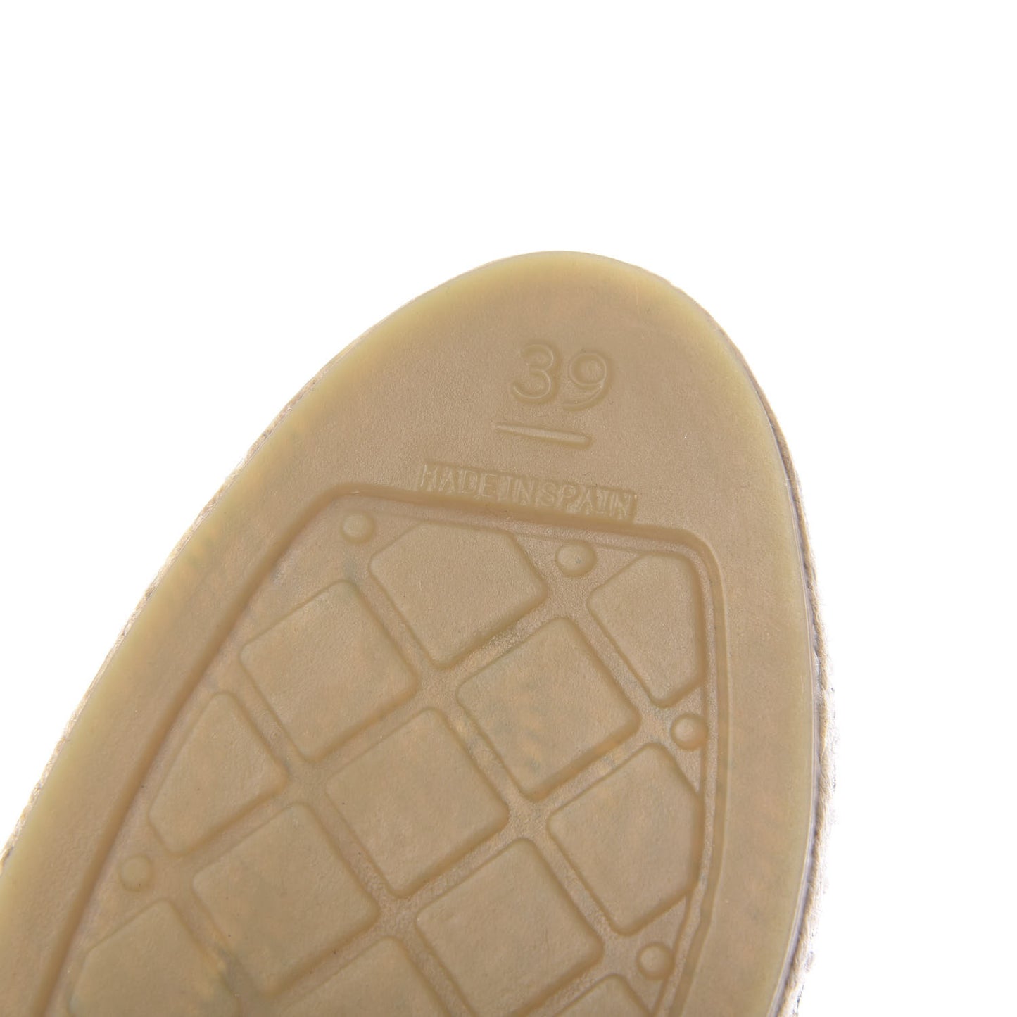 Calfskin Chain CC Espadrilles 39 Black