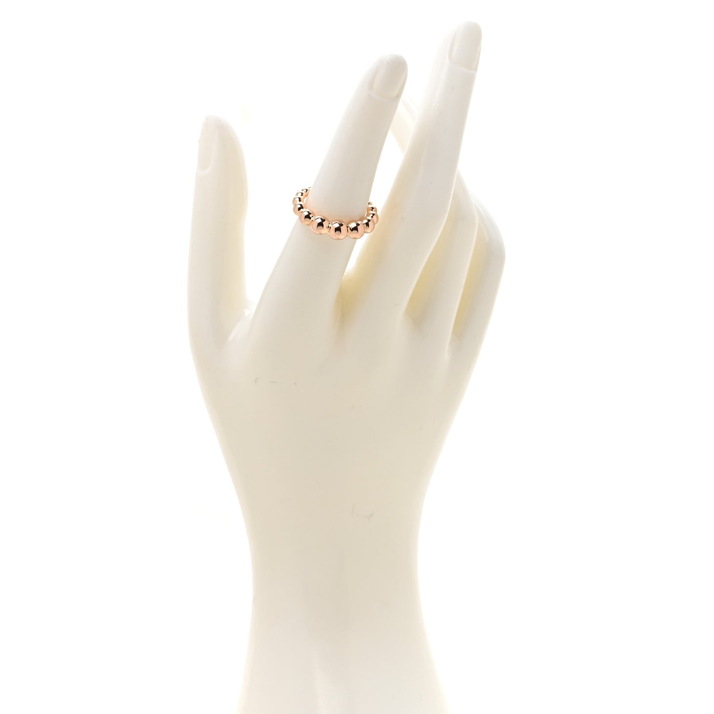18K Rose Gold Perlee Pearls of Gold Variation Ring 53 6.5