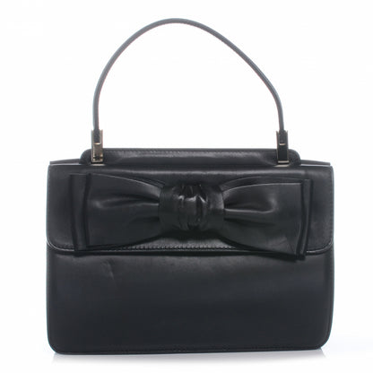 Valentino Garavani Nappa Small Aphrodite Bow Satchel Black 1 of 7
