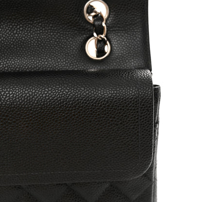 Chanel Caviar Quilted Medium Double Flap Black 14 of 16
