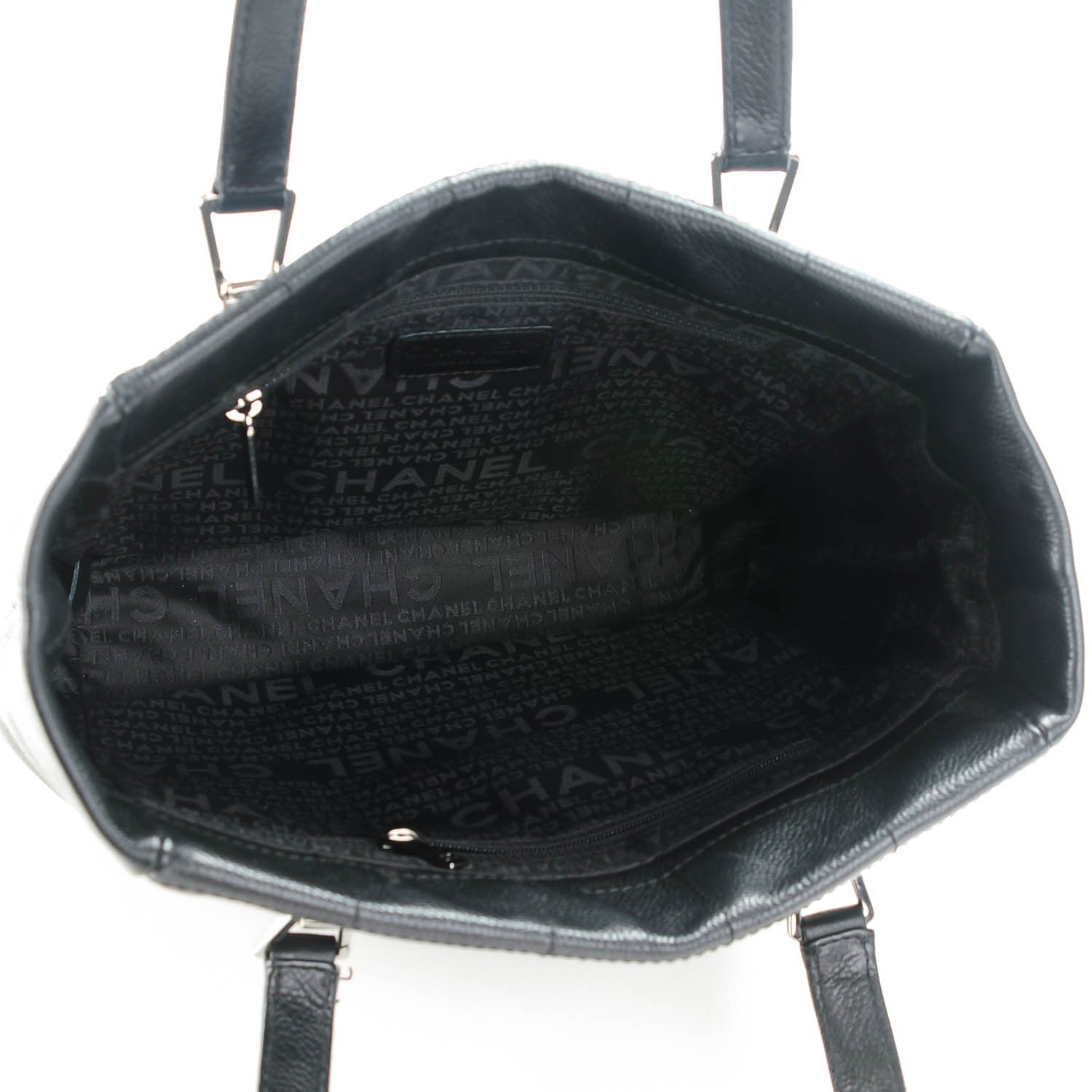 Chanel Caviar Square Stitched Tote Black 5 of 7