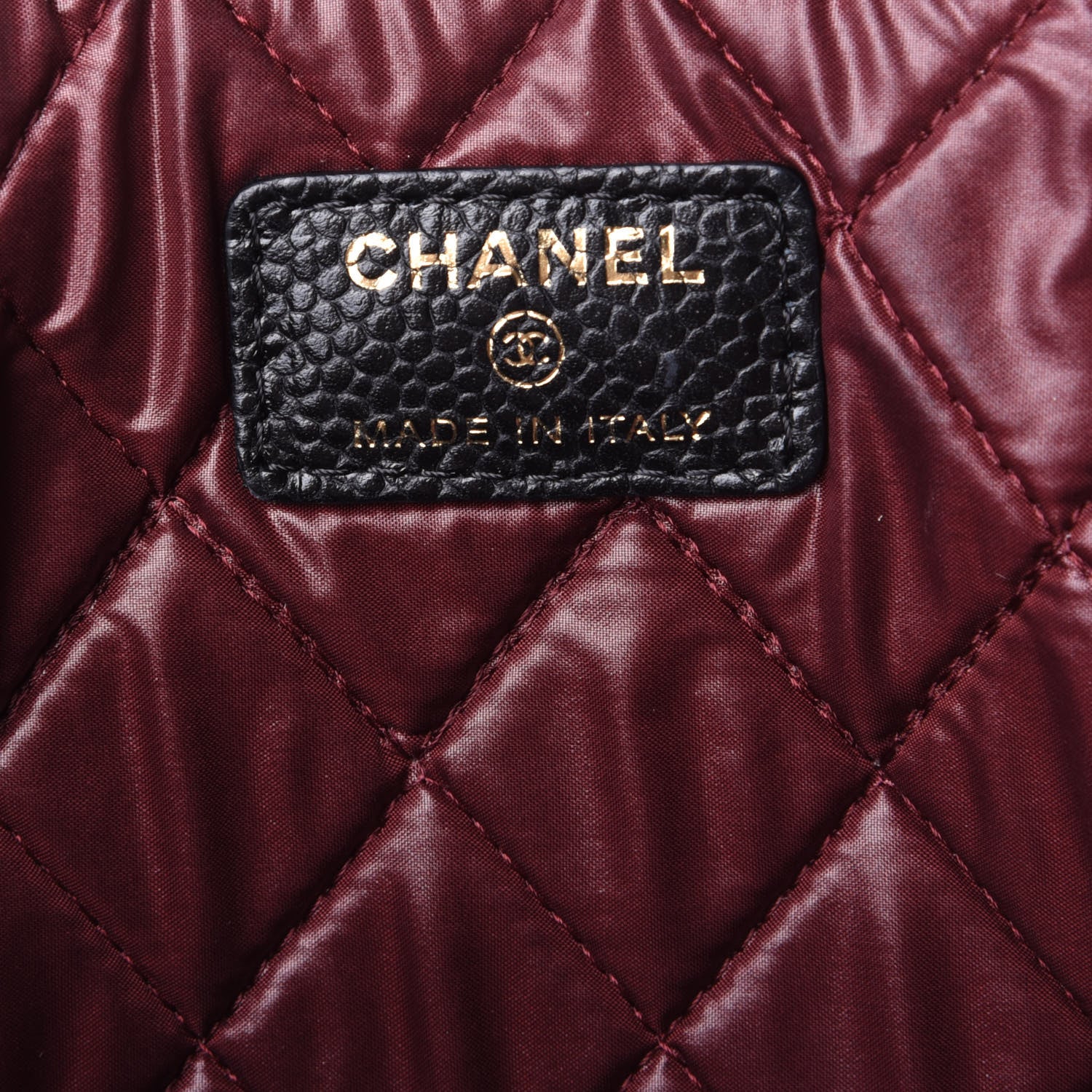 Chanel Caviar Quilted Large Cosmetic Case Black 6 of 7