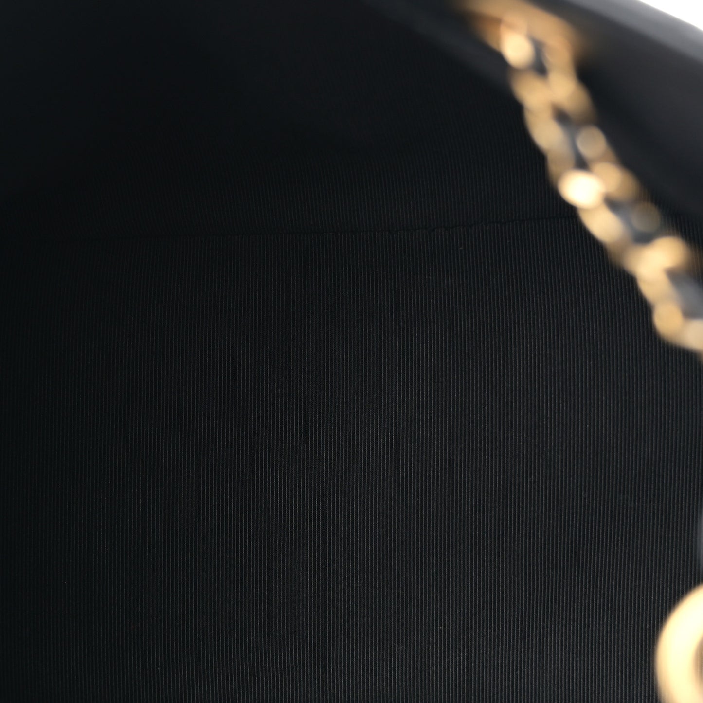 Calfskin Stitched Small Egyptian Amulet Drawstring Bag Black