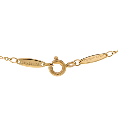 Tiffany 18K Yellow Gold Diamond .20ct Elsa Peretti Diamonds by the Yard Pendant Necklace 4 of 5