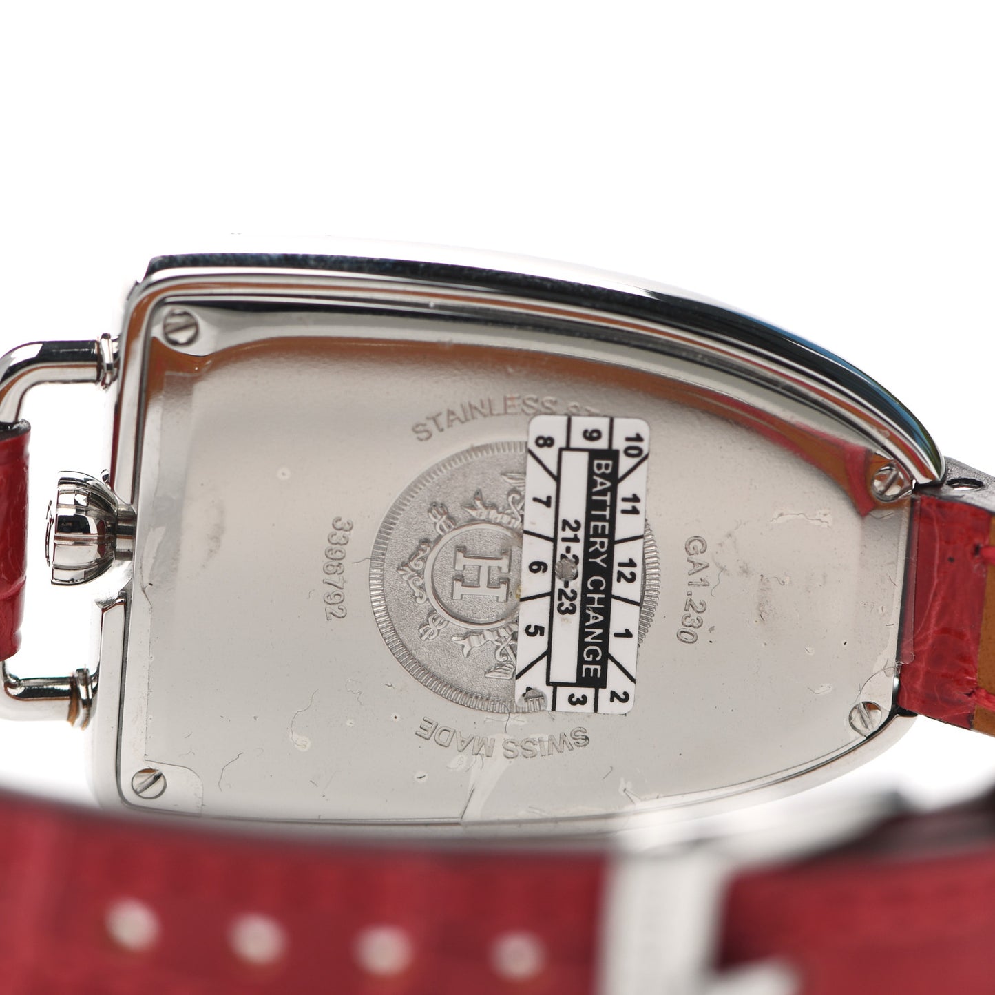 Stainless Steel Alligator Diamond Bezel 26mm Galop Quartz Watch Braise