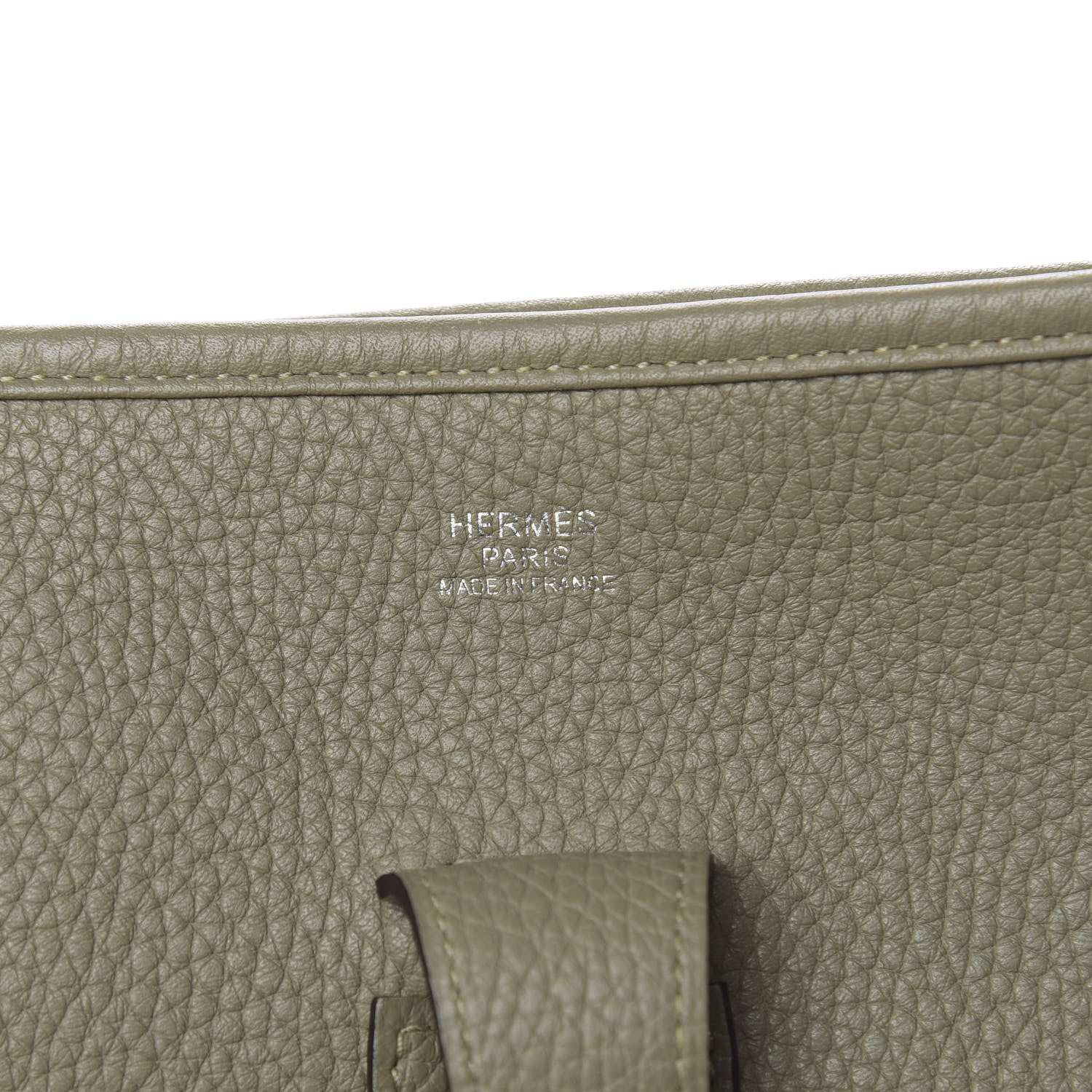 Hermes Taurillon Clemence Evelyne III GM Sauge 6 of 12