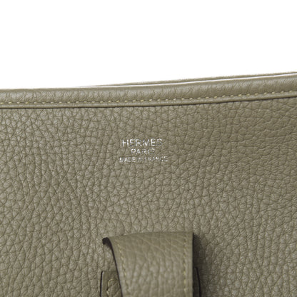 Hermes Taurillon Clemence Evelyne III GM Sauge 6 of 12