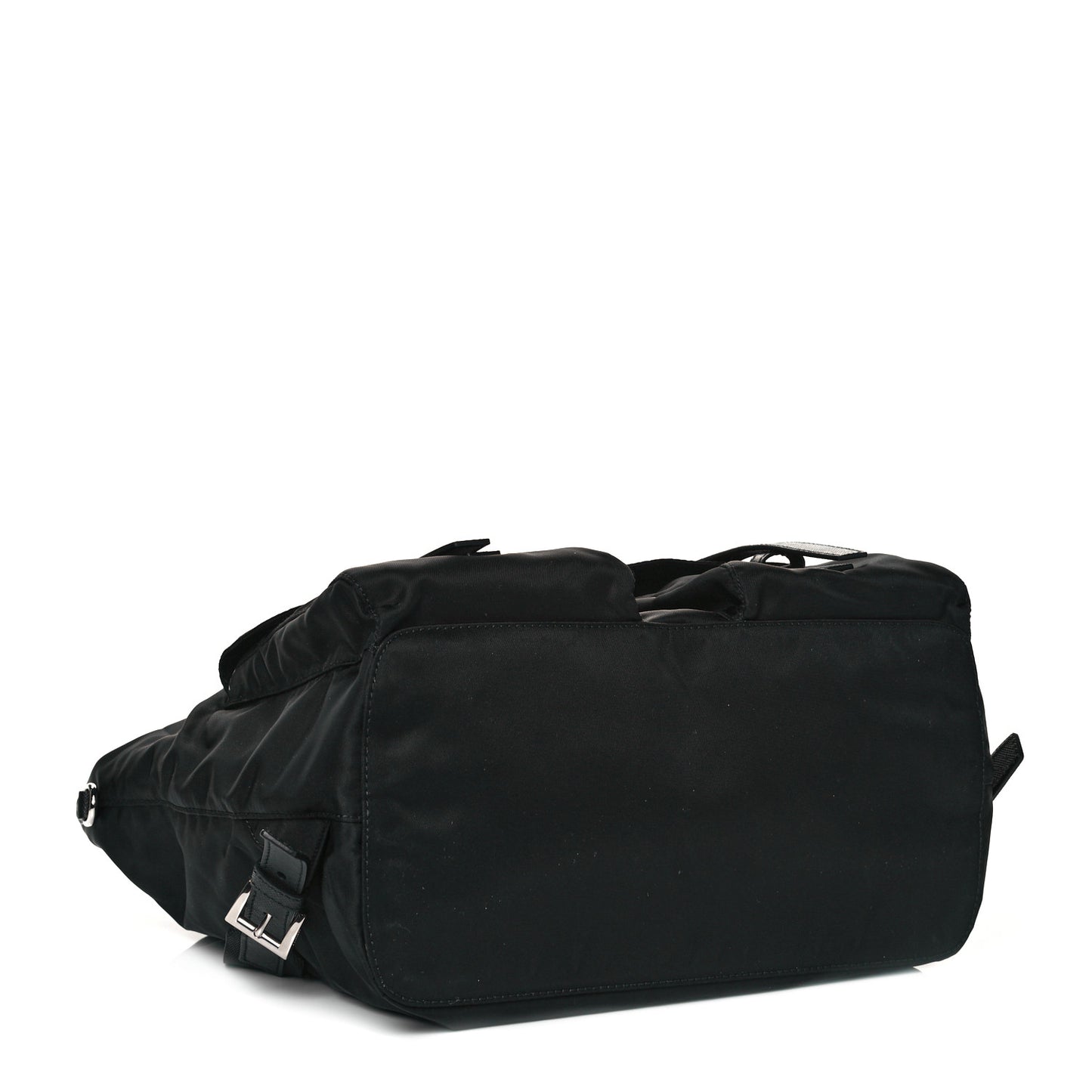 Tessuto Nylon Saffiano Medium Backpack Black