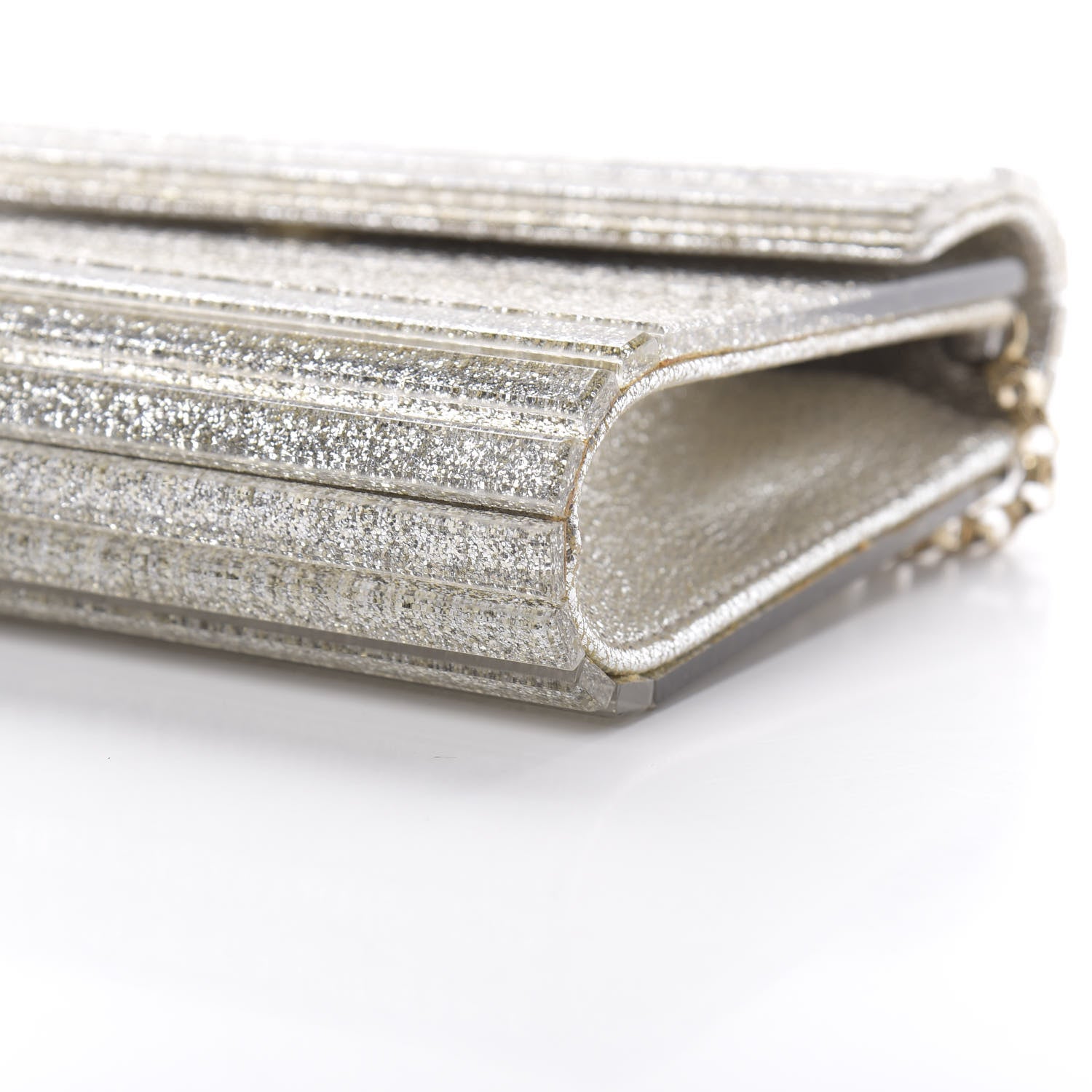 Jimmy Choo Acrylic Glitter Candy Clutch Champagne 10 of 10
