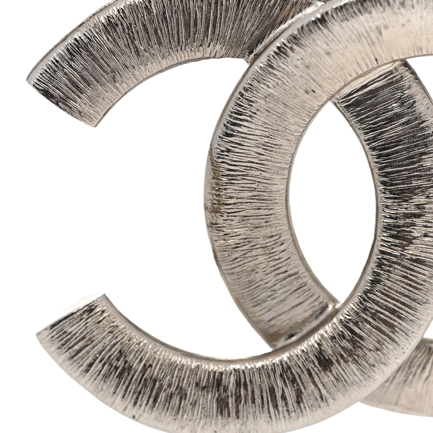 Chanel Baguette Crystal Large CC Necklace Silver Black 7 of 7