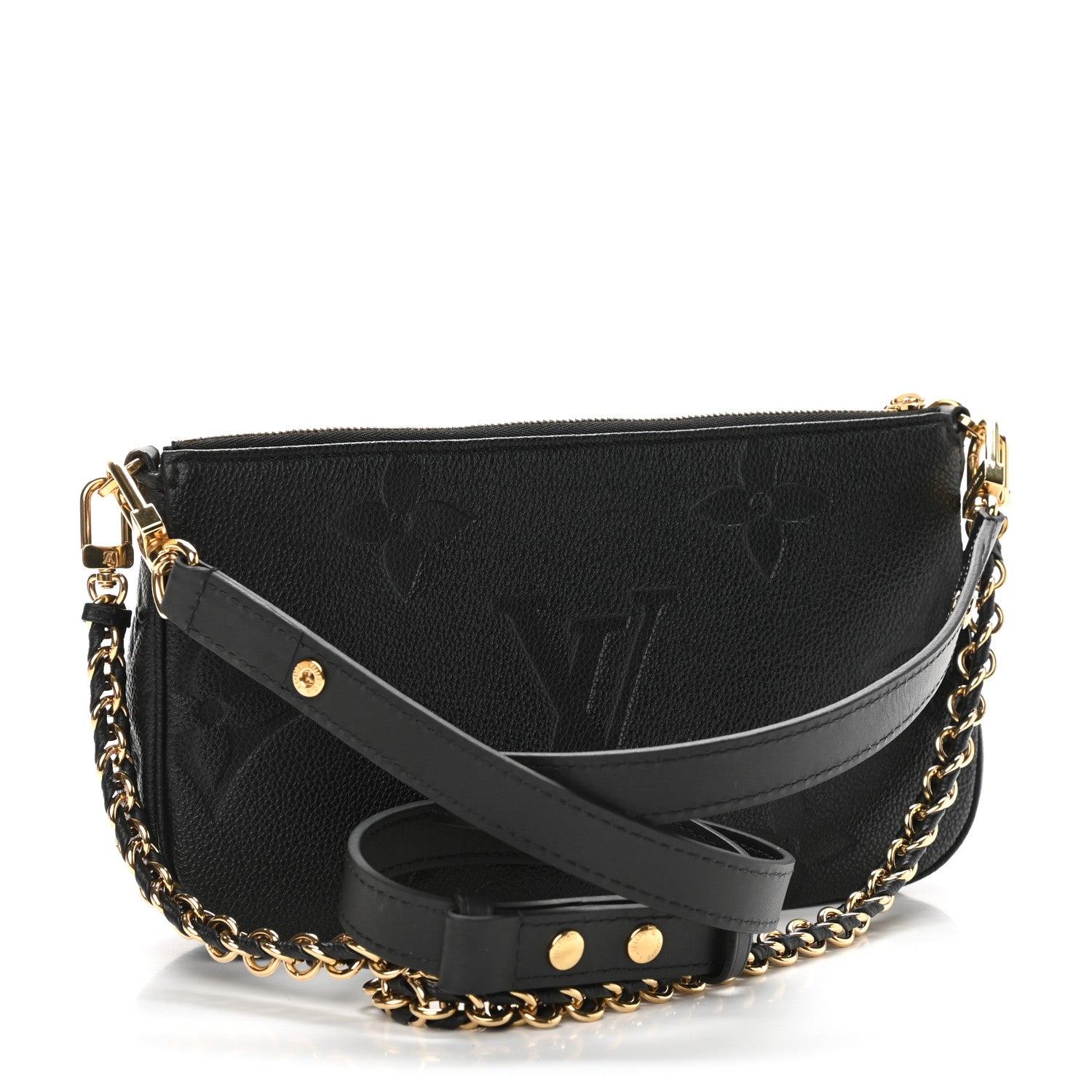 Louis Vuitton Empreinte Monogram Giant Multi Pochette Accessories Black 3 of 12