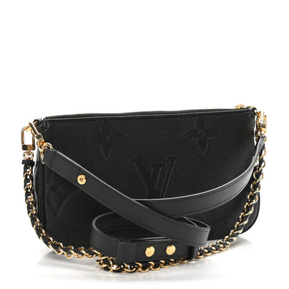 Louis Vuitton Empreinte Monogram Giant Multi Pochette Accessories Black 3 of 12