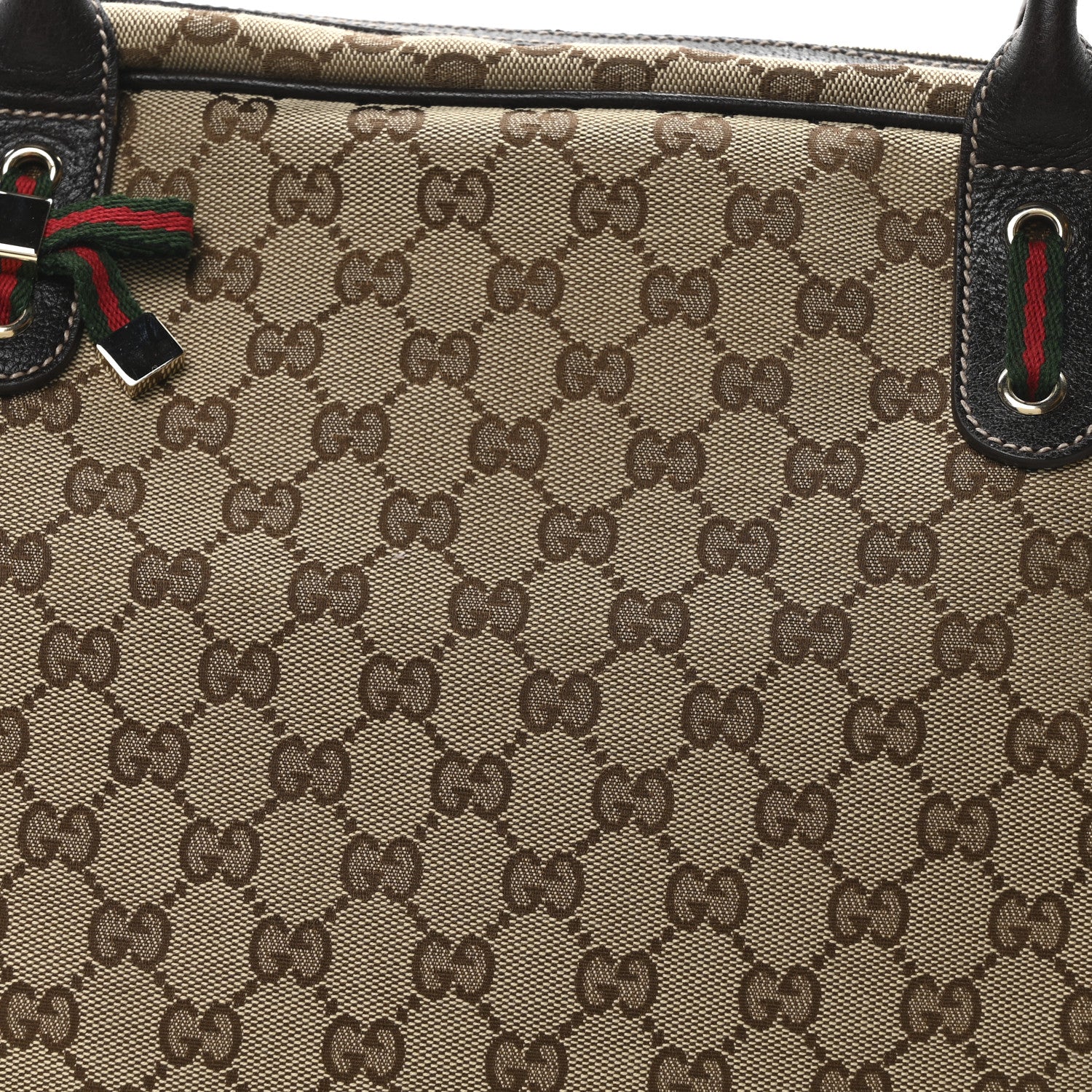 Gucci Monogram Large Princy Duffle Bag Dark Brown 8 of 10