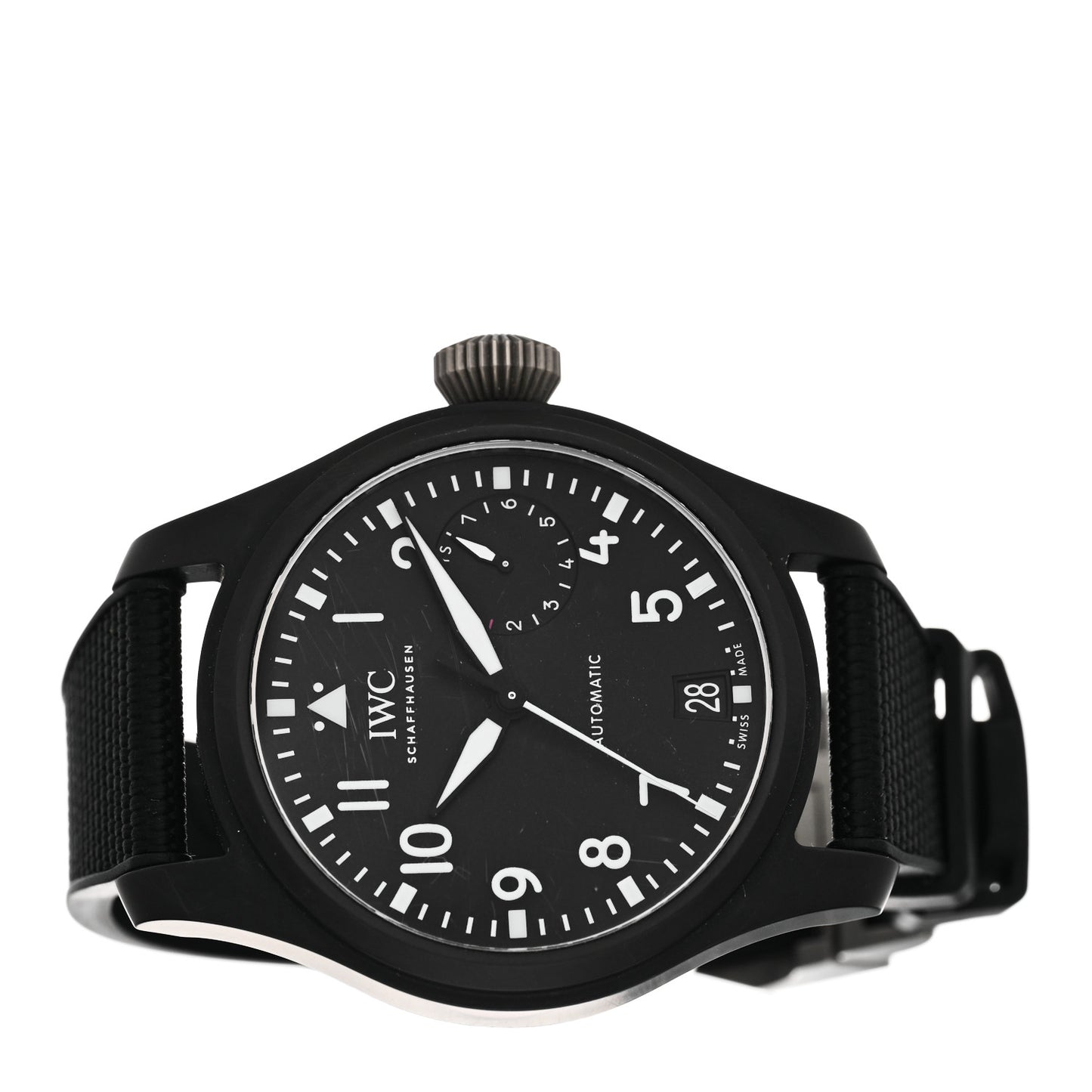 Ceramic Nylon 46mm Top Gun Edition Big Pilot Automatic Watch Black IW502001