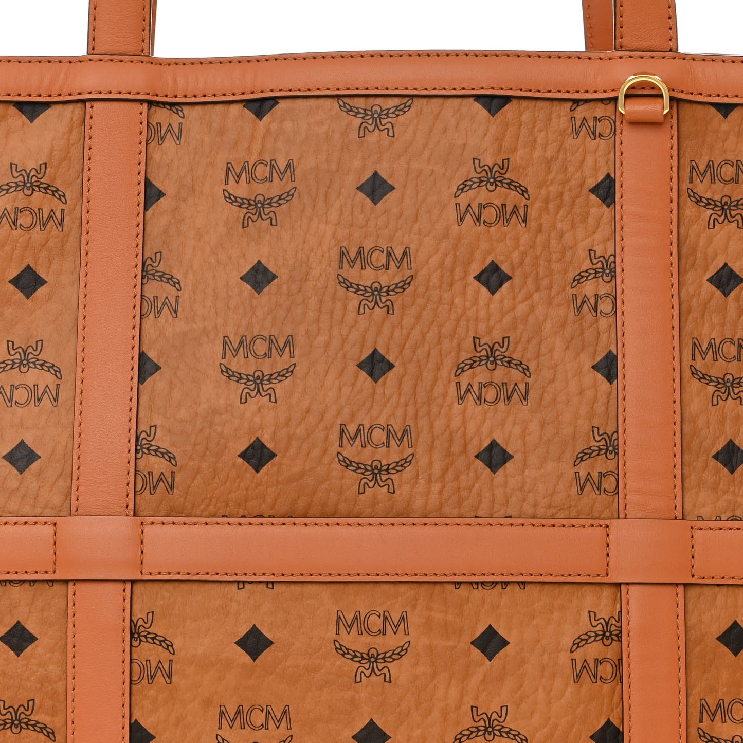 Visetos Medium Delmy Shopper Tote Cognac