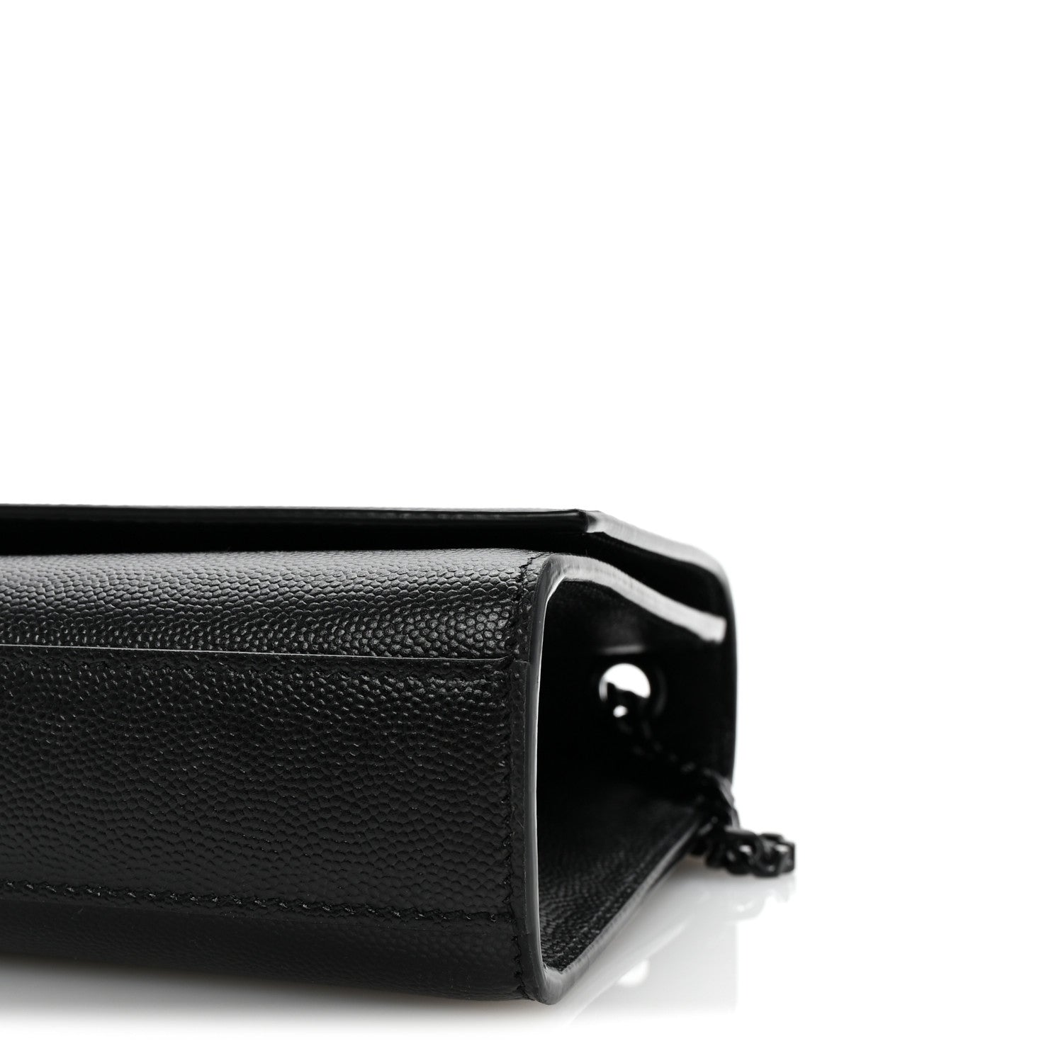 Saint Laurent Grain De Poudre Medium Classic Monogram Monochrome Kate Satchel Black 9 of 9