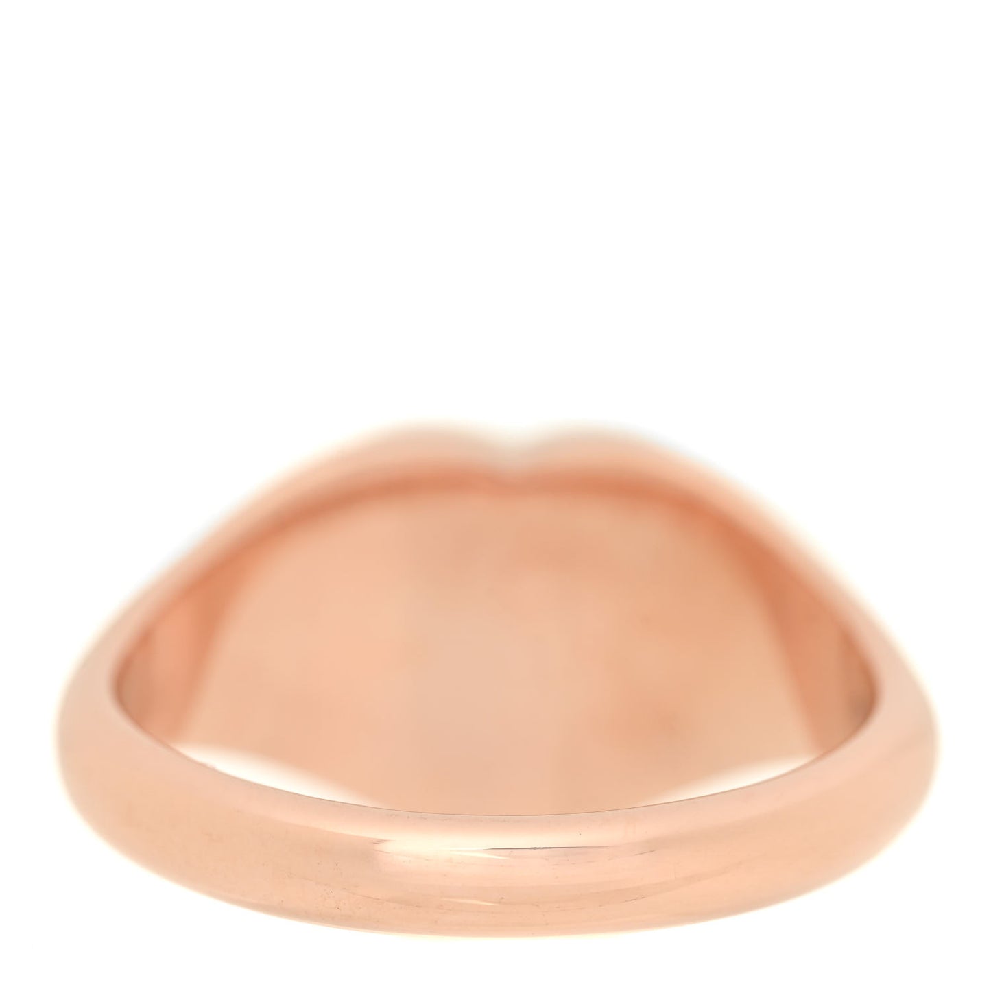 18K Rose Gold Return to Tiffany Heart Signet Ring 55 7.25
