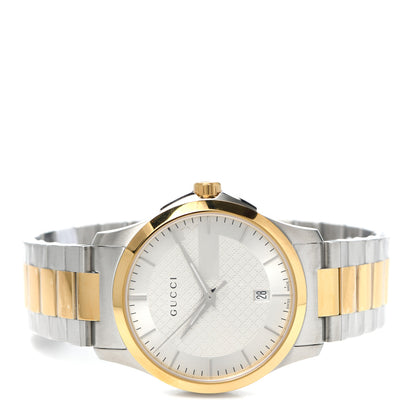 Gucci Stainless Steel 38mm G-Timeless Two Tone Quartz Watch 2 of 5
