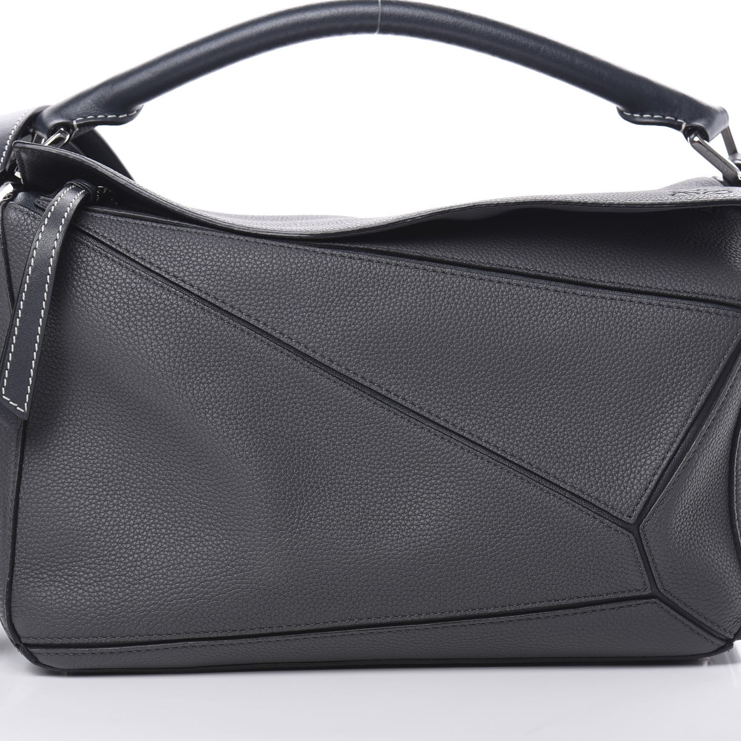 Loewe Calfskin Medium Puzzle Bag Grey 8 of 10