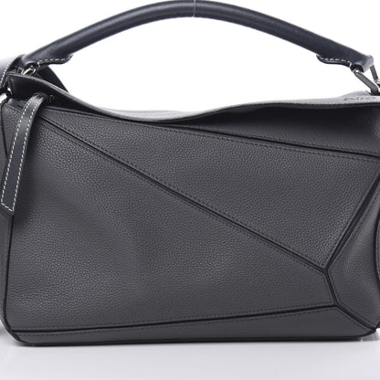 Loewe Calfskin Medium Puzzle Bag Grey 8 of 10