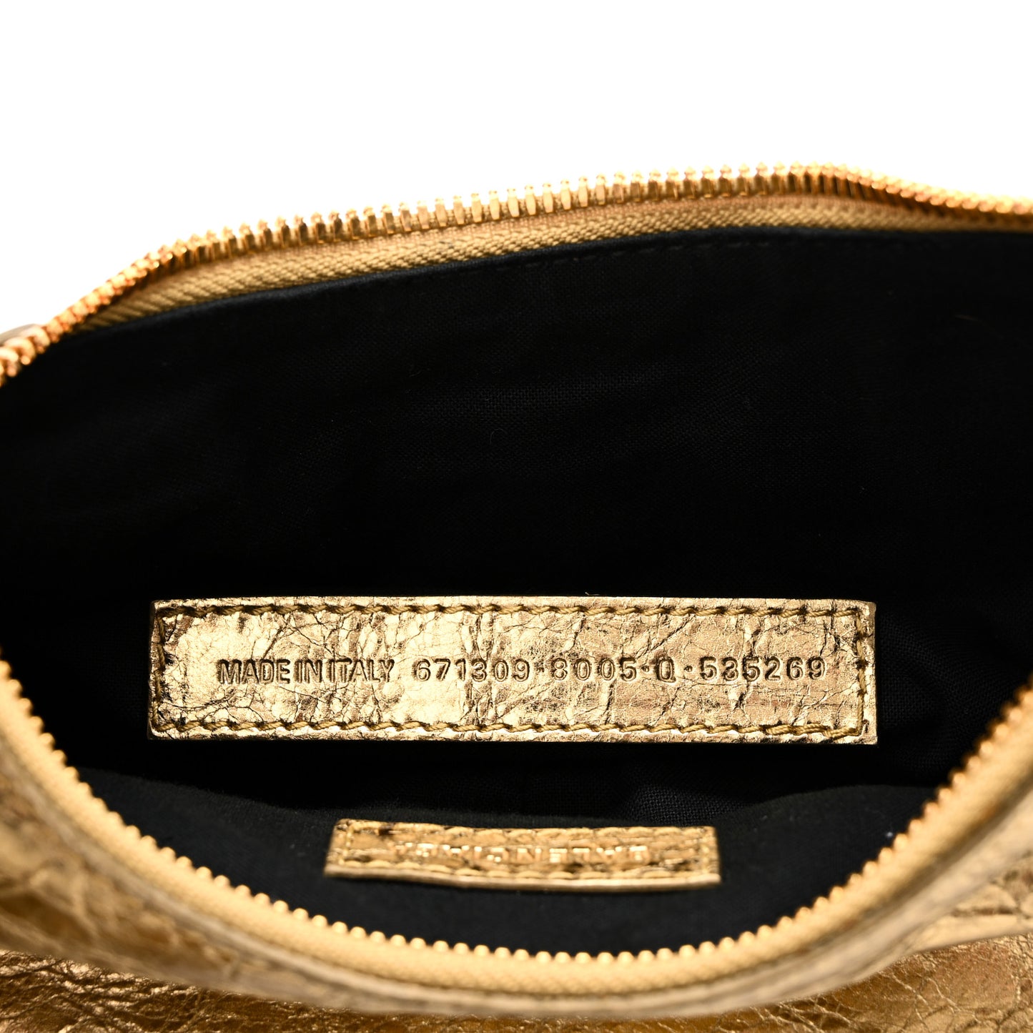 Metallic Agneau Arena Le Cagole Shoulder Bag XS Gold