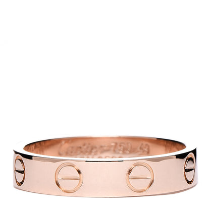 Cartier 18K Pink Gold 3.5mm LOVE Wedding Band Ring 50 5.25 3 of 5