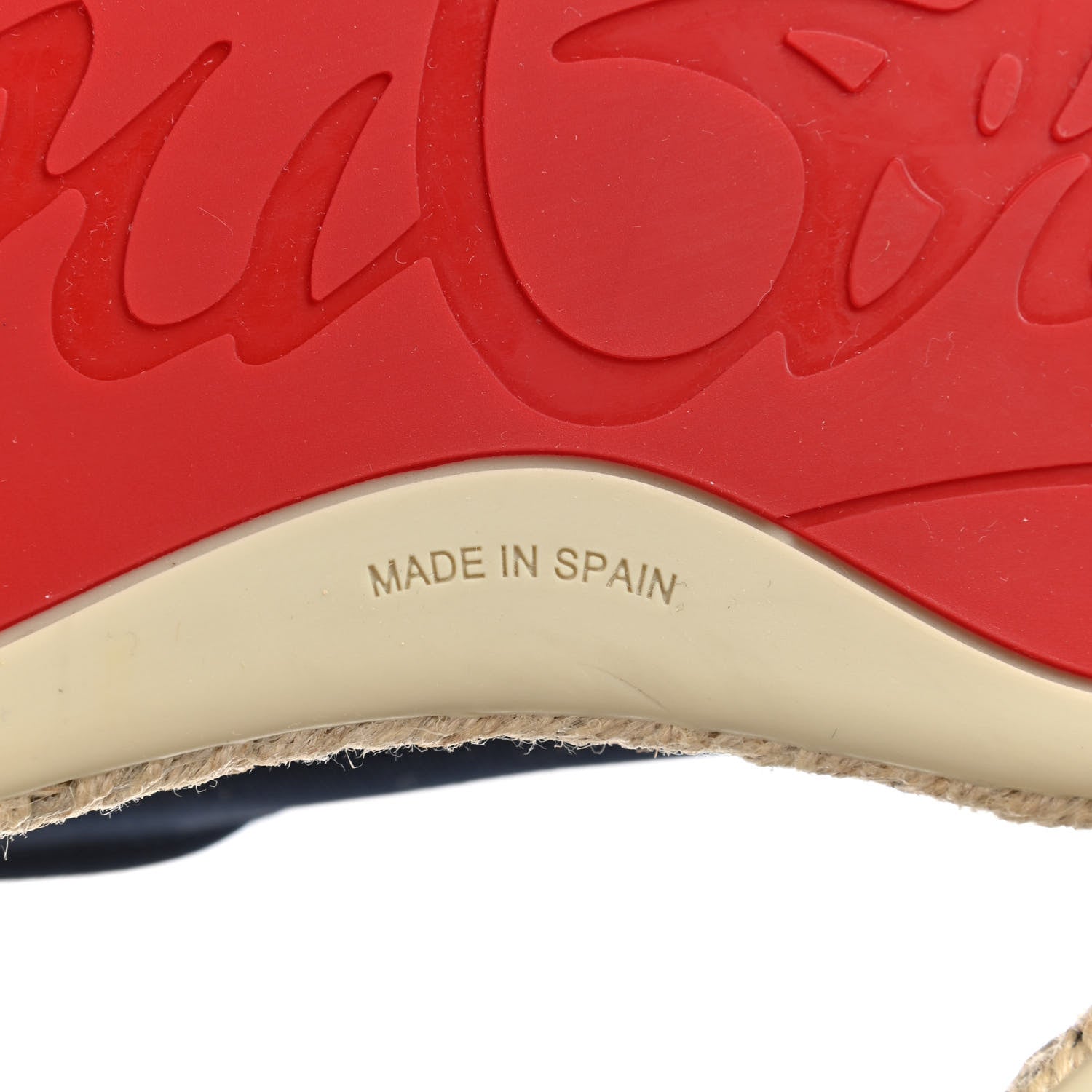 Christian Louboutin Toile Calfskin Espasneak Flat Sneaker 39 Navy 6 of 8