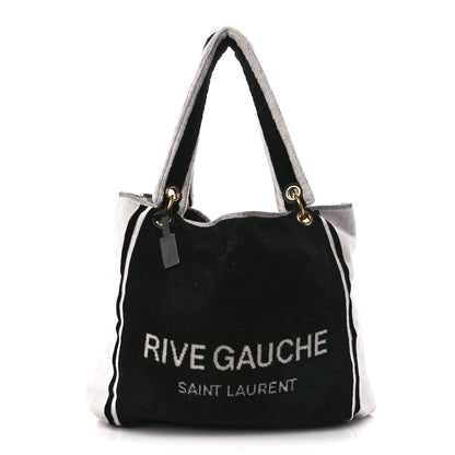 Saint Laurent Terrycloth Rive Gauche Beach Bag 1 of 12