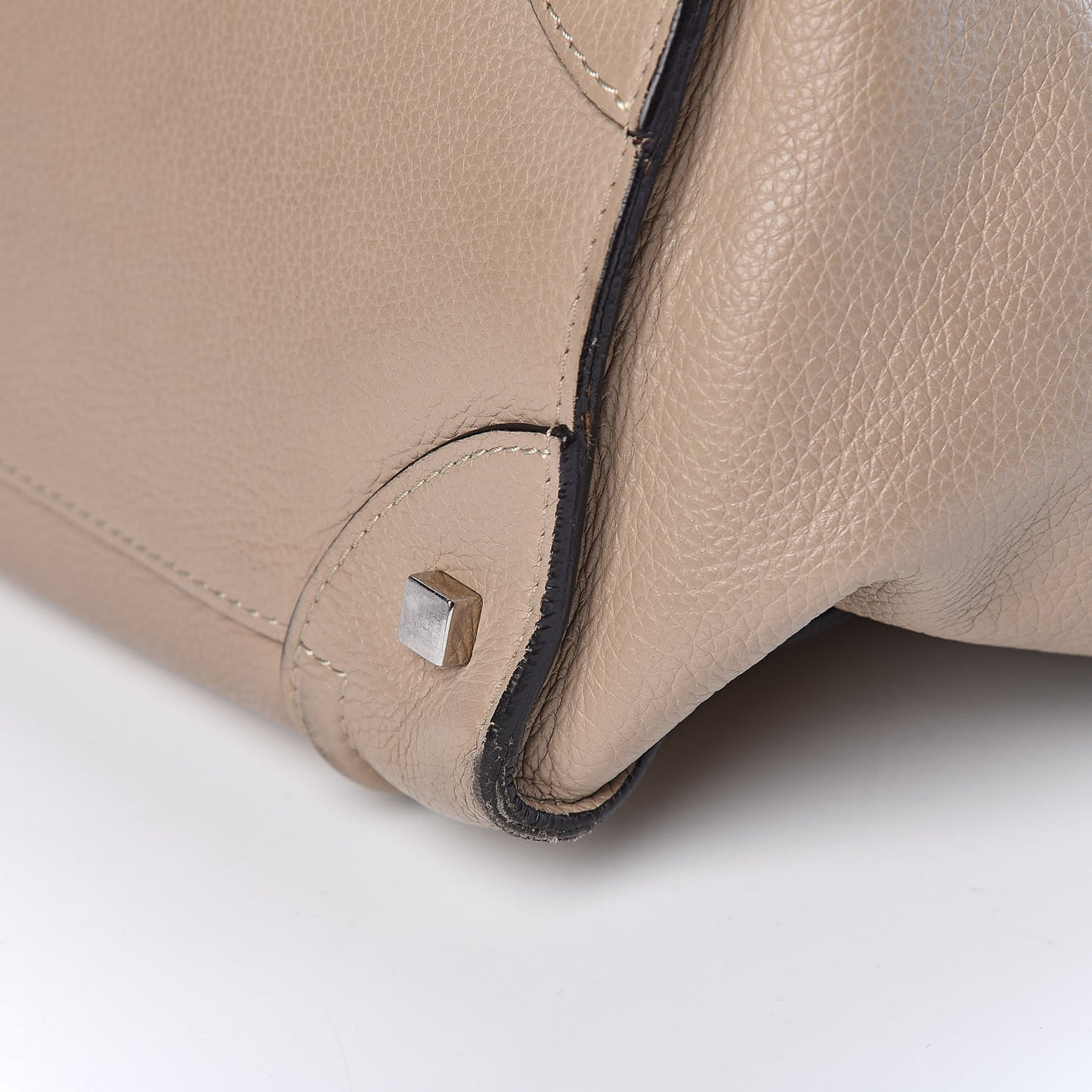 Drummed Calfskin Mini Luggage Dune