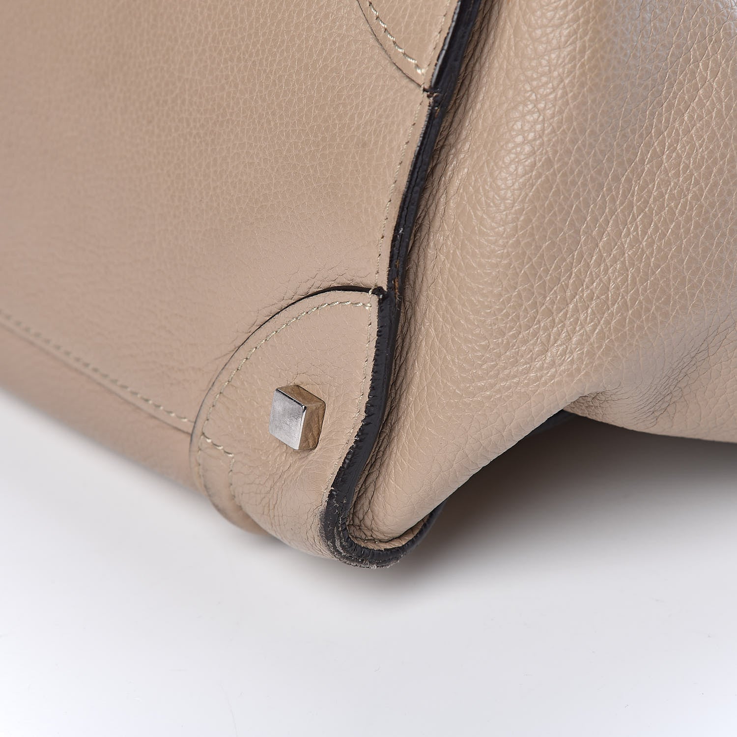Celine Drummed Calfskin Mini Luggage Dune 16 of 16