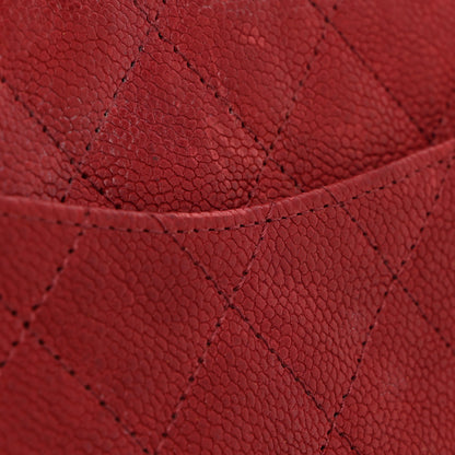 Chanel Washed Caviar Quilted 2.55 Reissue 225 Bijoux Chain Flap Red 12 of 16