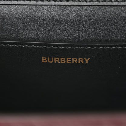 Burberry Calfskin Monogram Embossed TB Bag Oxblood 6 of 11