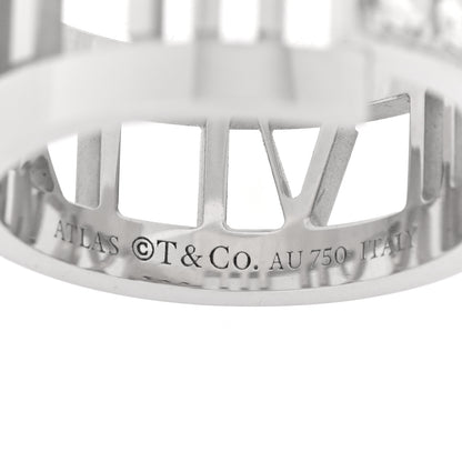 Tiffany 18K White Gold Diamond Open Atlas Ring 49 5 4 of 4