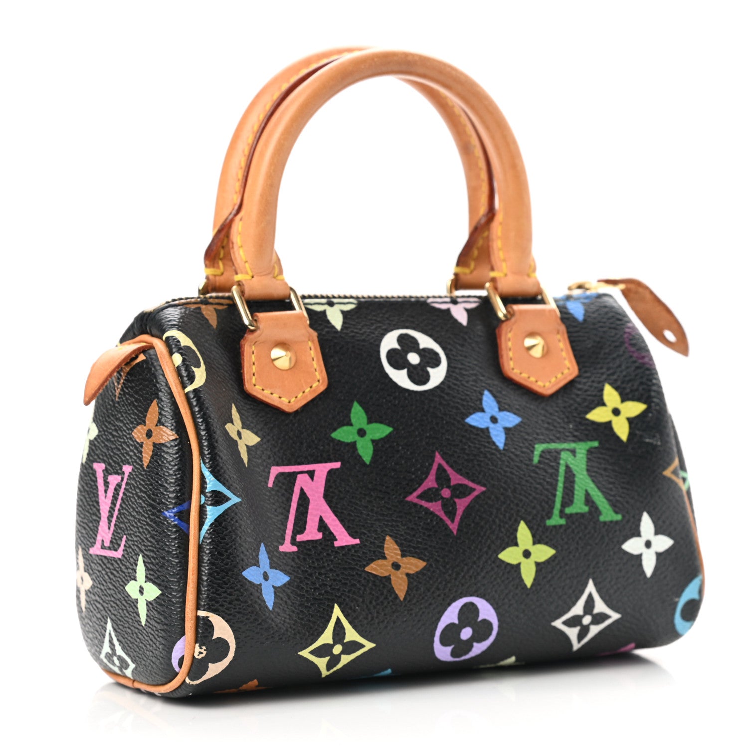 Louis Vuitton Monogram Multicolor Mini Sac HL Speedy Black 2 of 12