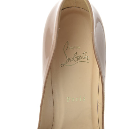 Christian Louboutin Patent Pigalle Plato 120 Pumps 38 Nude 7 of 7