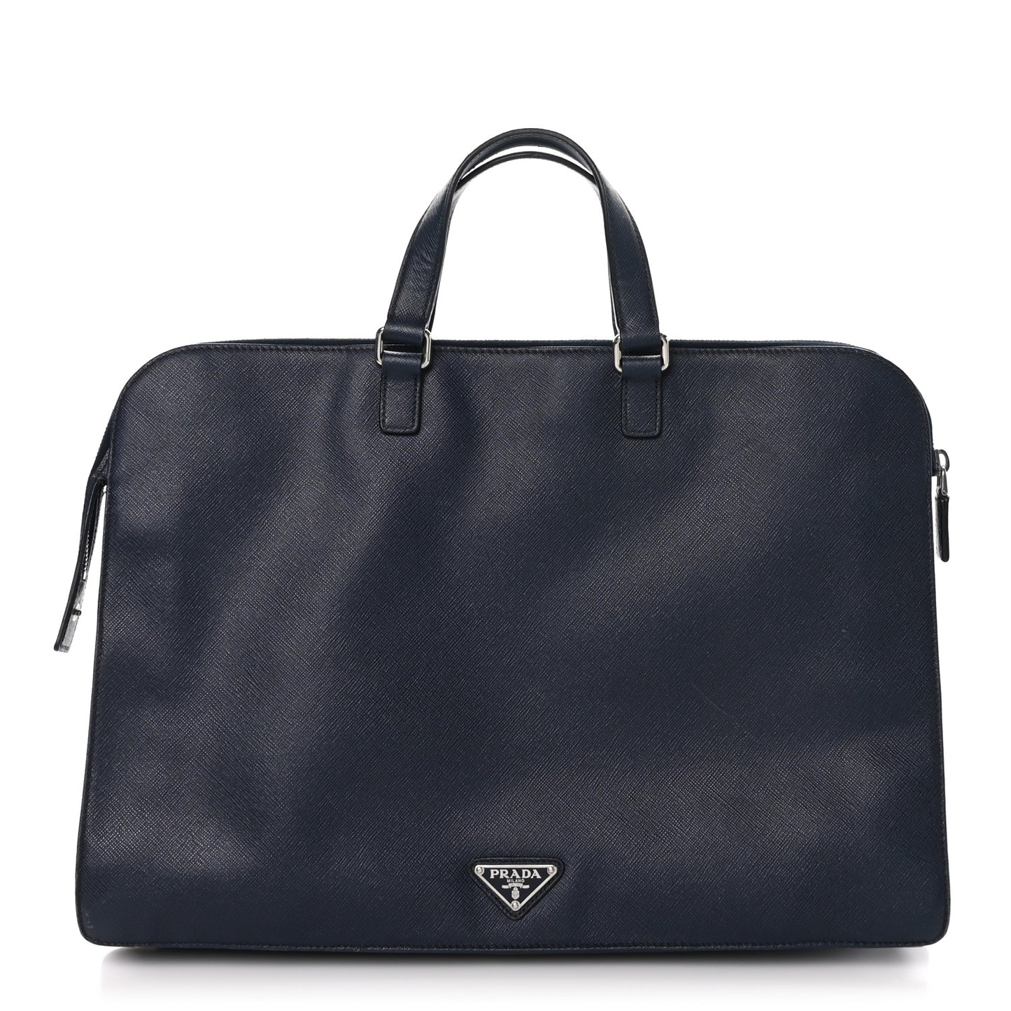 Saffiano Cuir Travel Front Zip Pocket Briefcase Baltico