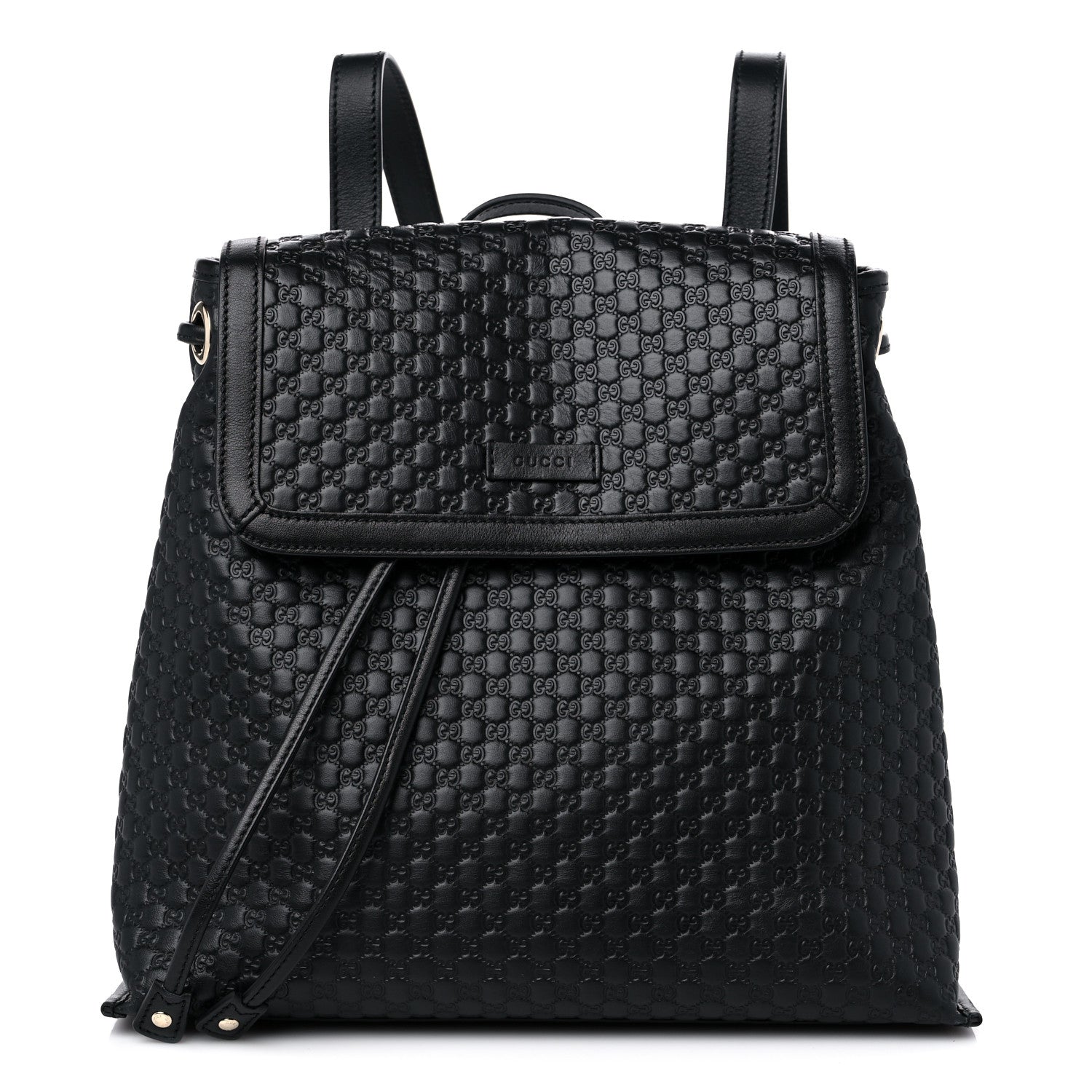 Gucci Microguccissima Drawstring Backpack Black 1 of 11