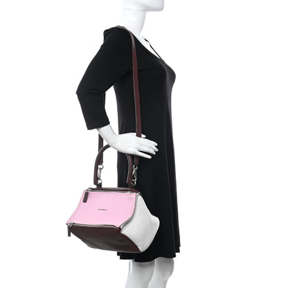 Givenchy Sugar Goatskin Small Pandora Burgundy Pink White 2 of 14