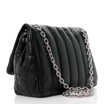 Balenciaga Calfskin Quilted Mini Monaco Chain Shoulder Bag Black 3 of 10