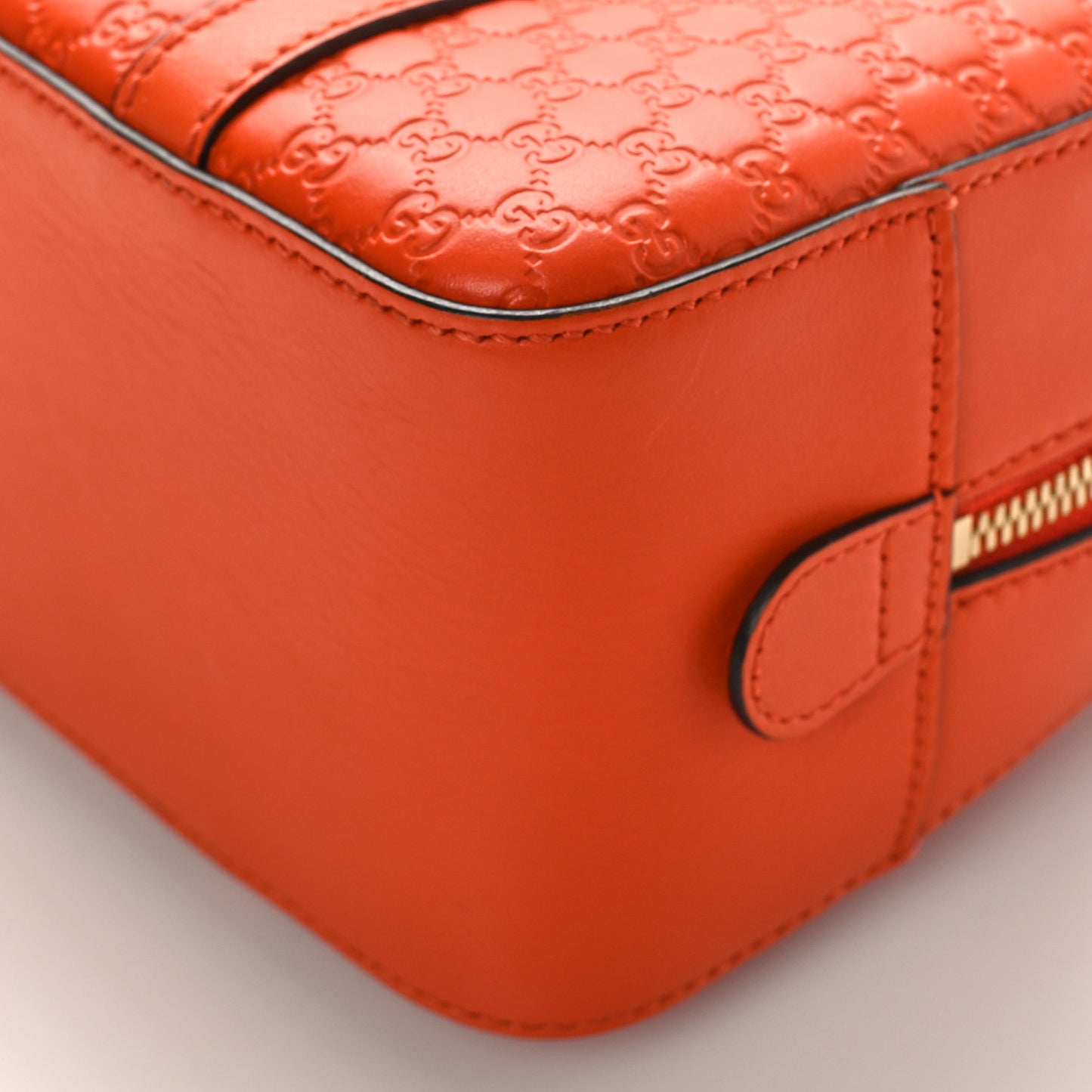 Soft Microguccissima Small Crossbody Bag Sun Orange