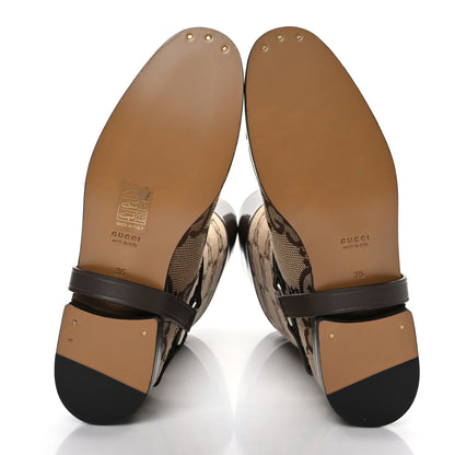 Gucci Monogram Jumbo GG Cordovan Lux Zelda Harness Riding Boots 36 Camel Ebony New Acero 5 of 7
