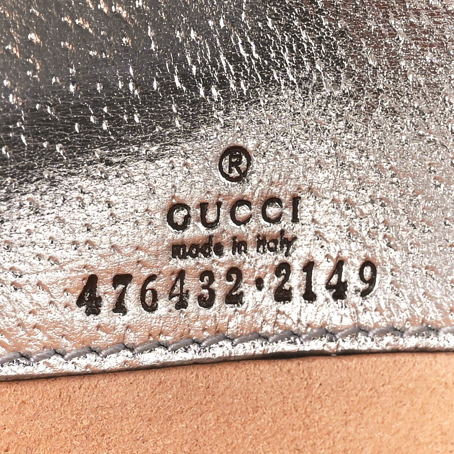 Gucci Metallic Calfskin Super Mini Dionysus Shoulder Bag Silver 6 of 13