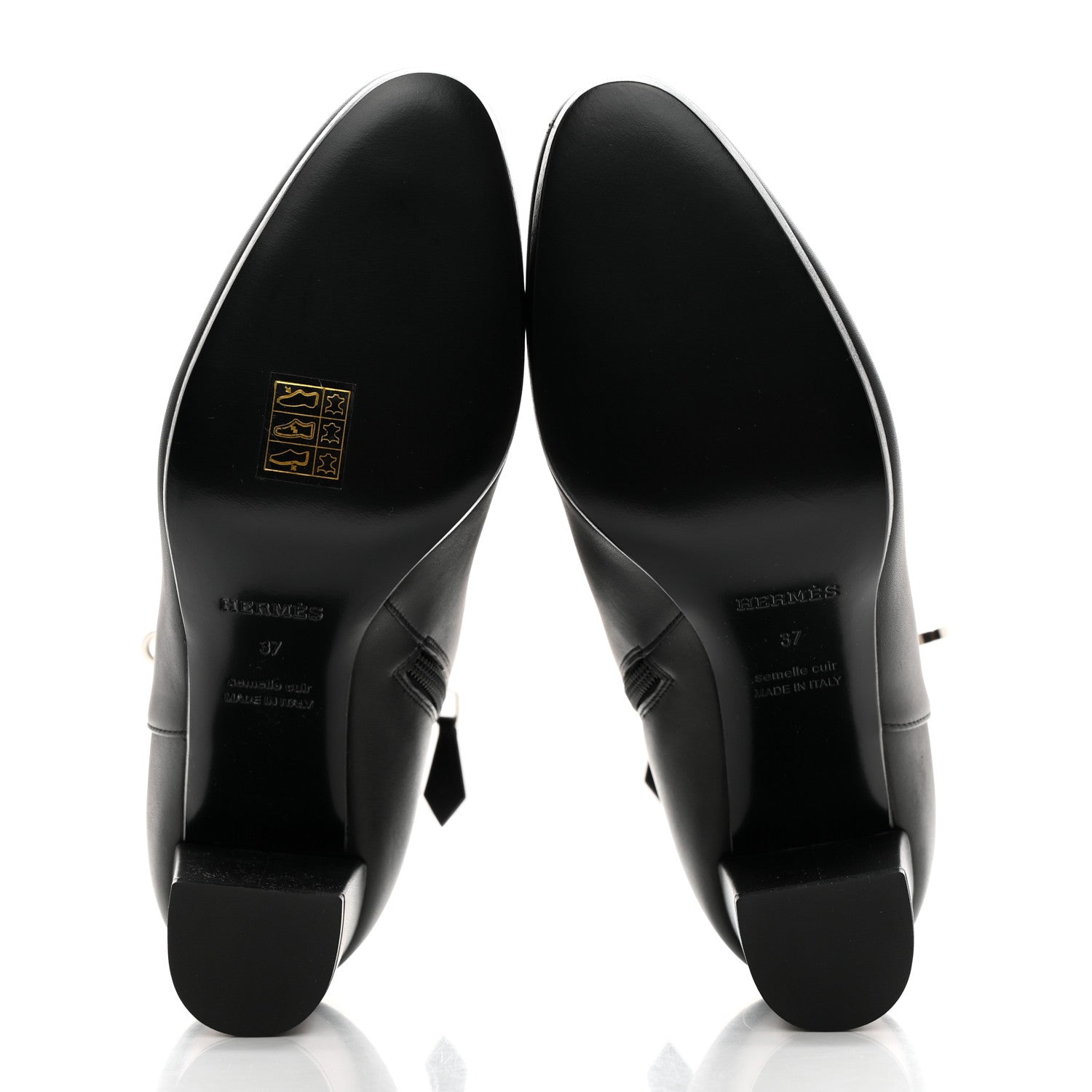 Hermes Calfskin Saint Germain Ankle Boots 37 Black 5 of 9