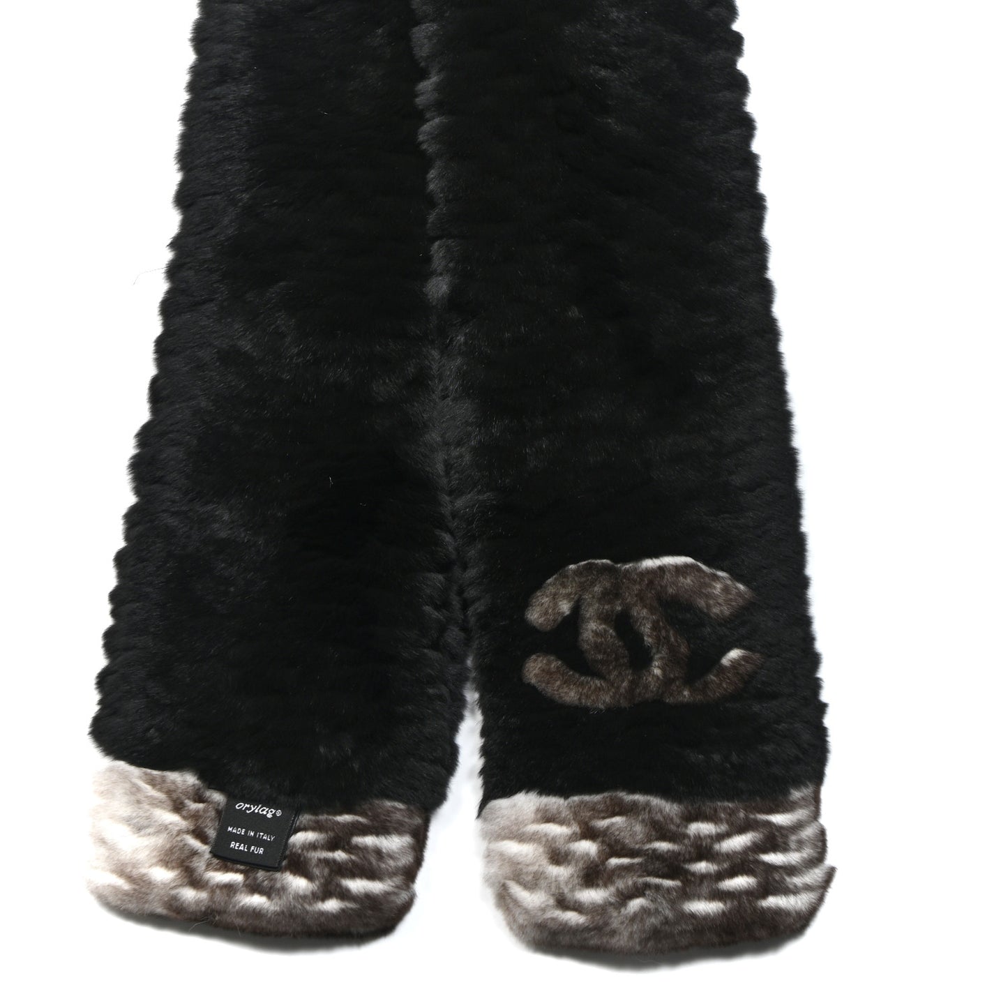 Orylag Rabbit Fur CC Scarf Black