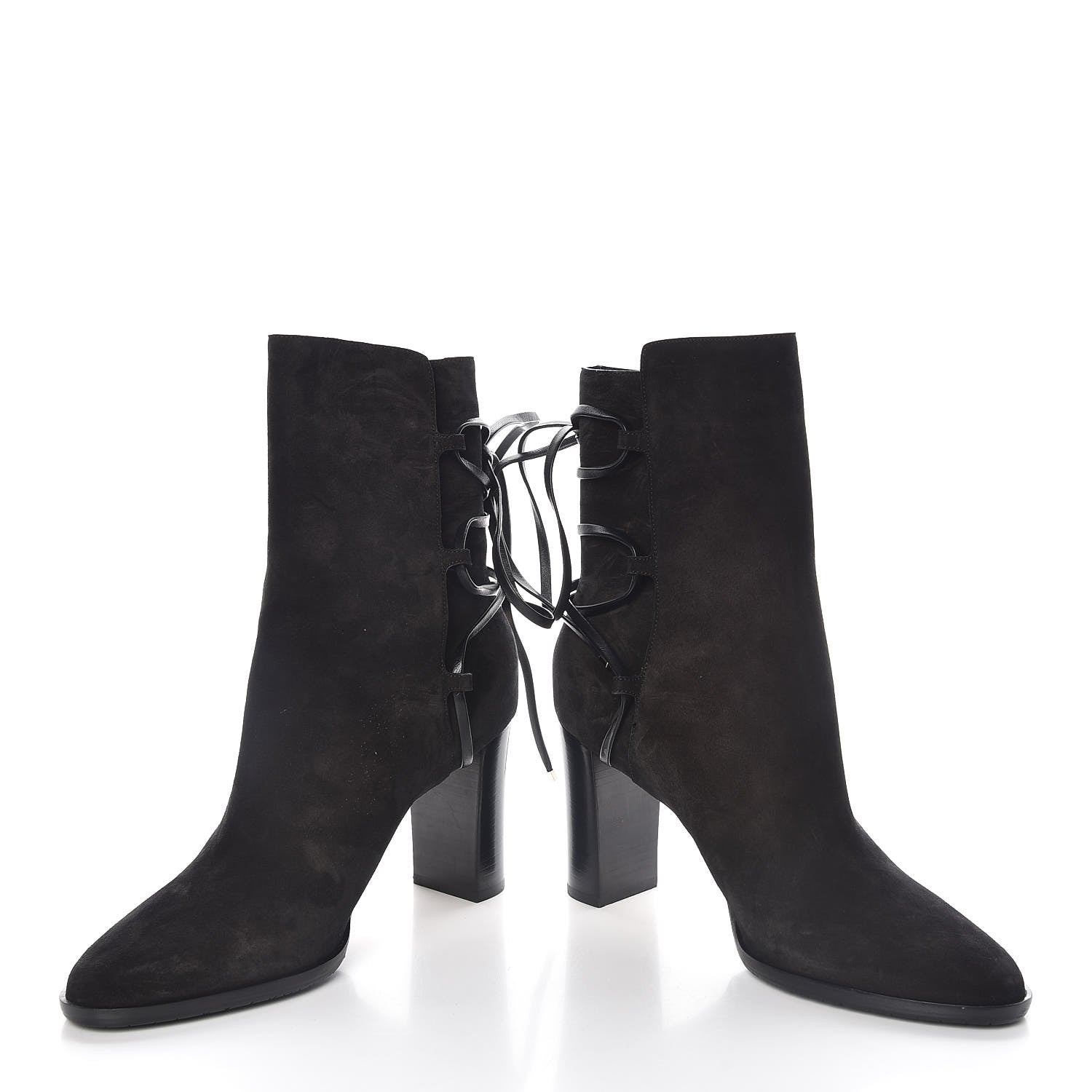 Saint Laurent JIMMY CHOO Suede Hampton 80 Boots 40 Black 4 of 9