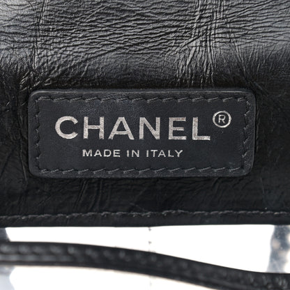 Chanel Crumpled Calfskin PVC Quilted Flap Black 7 of 11