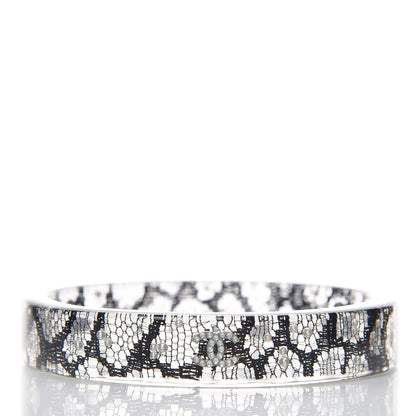 Chanel Resin Lace CC Bangle Transparent 3 of 4