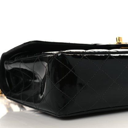 Chanel Patent Quilted Medium Double Flap Black 8 of 12