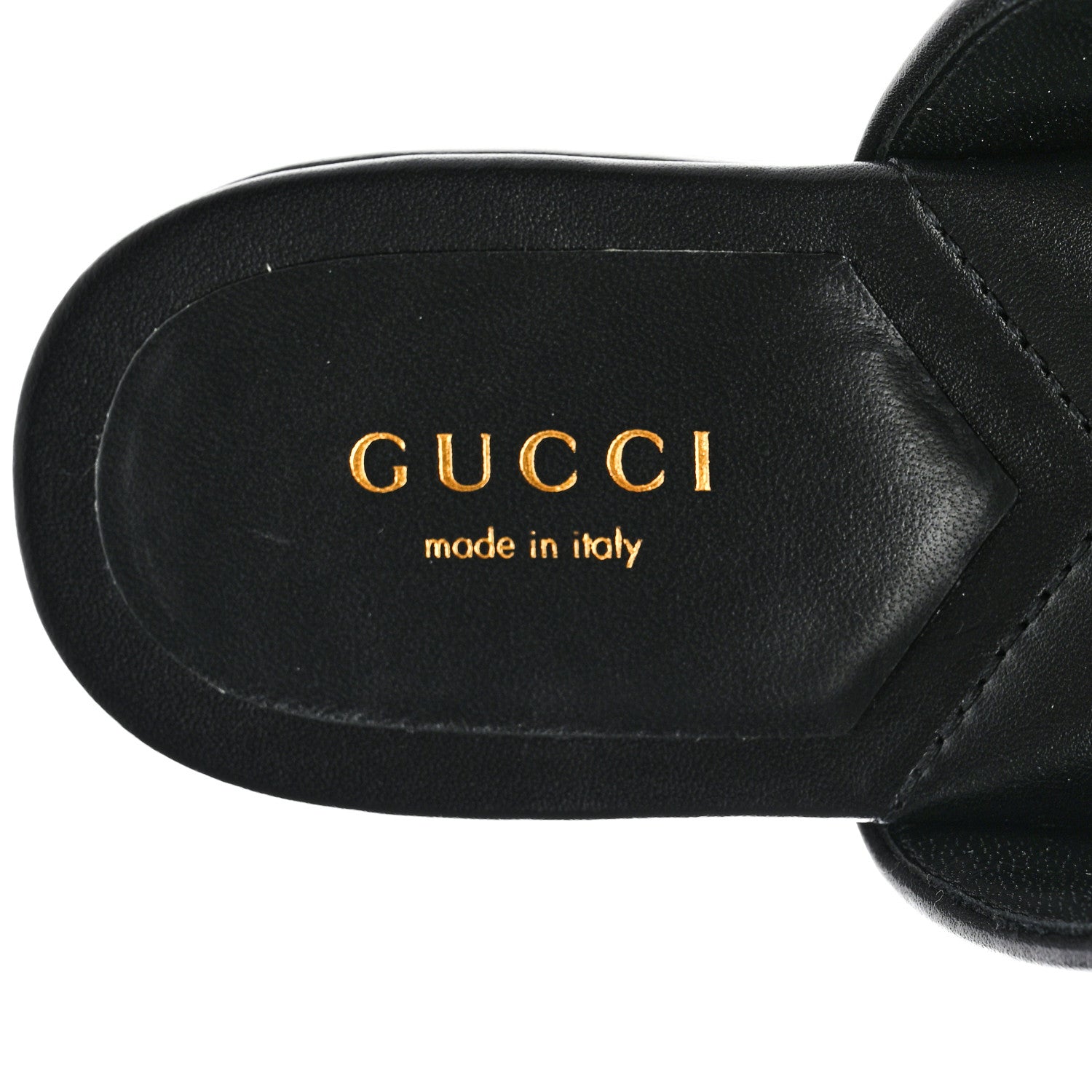 Gucci Nappa Charlotte Double G Marmont Thong Sandals 37 Black 7 of 9